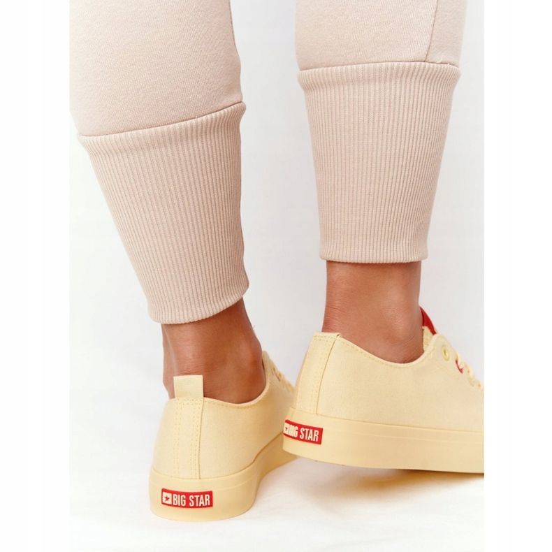 Női cipők Big Star HH274680 Sárga 1