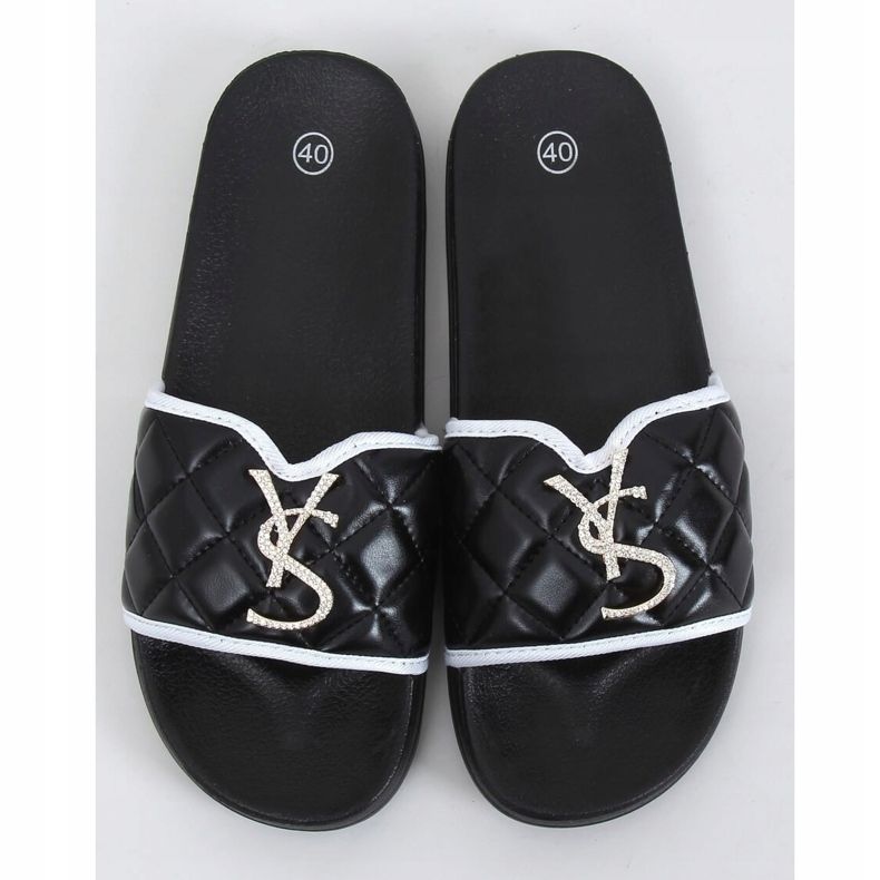 Fekete női BG77P Fekete papucs 1 Fekete női BG77P Fekete papucs 1