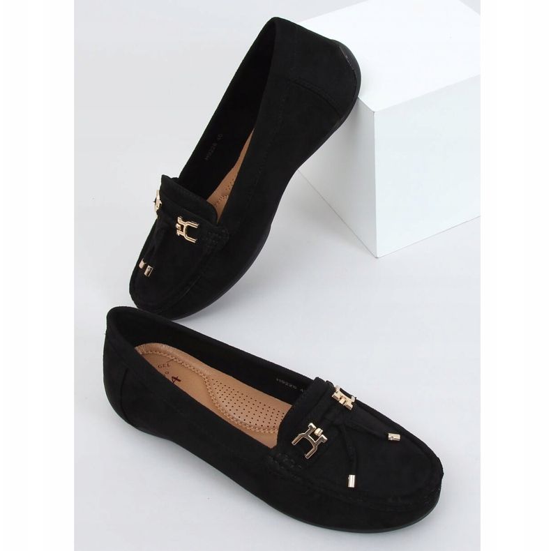 Fekete női cipők platformos fekete H9228 néger 1