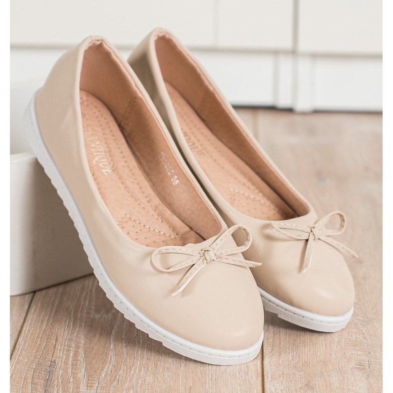 Diamantique Divatos balerinák öko bőrrel bézs 1
