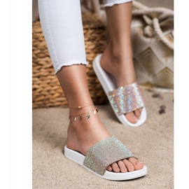 Seastar Papucs kristályokkal fehér 1