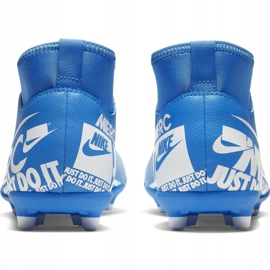 Nike Mercurial Superfly 7 Club FG / MG Jr AT8150-414 futballcipő kék 6 Nike Mercurial Superfly 7 Club FG / MG Jr AT8150-414 futballcipő kék 6