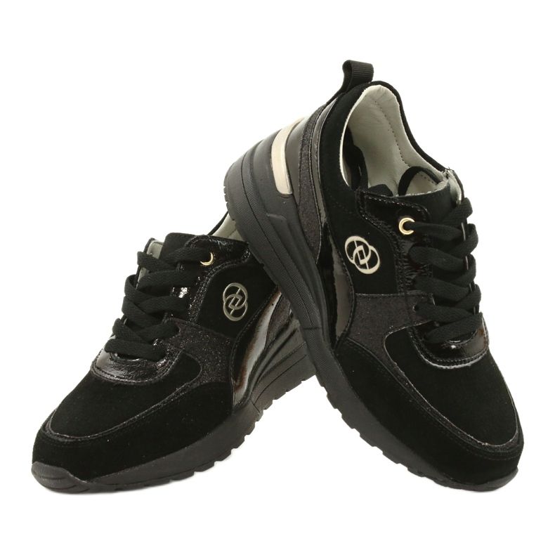 Evento Bőr női Wedge tornacipő 21PB08-3954 Fekete 3