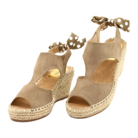 Női szandál Wedge Taupe Monroe -n bézs 1