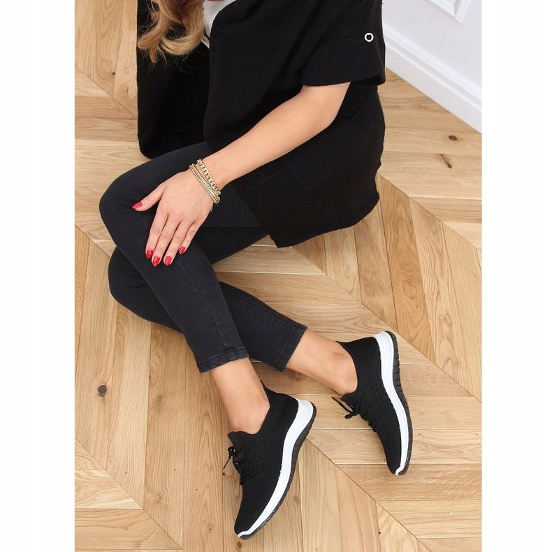 Fekete BL1817-SP Fekete zokni sportcipő 2