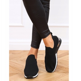 Fekete LDH006 Fekete zokni sportcipő 2