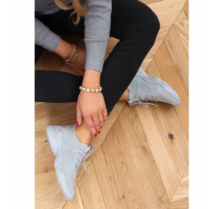 Szürke FF-10 Szürke zokni sportcipő 1