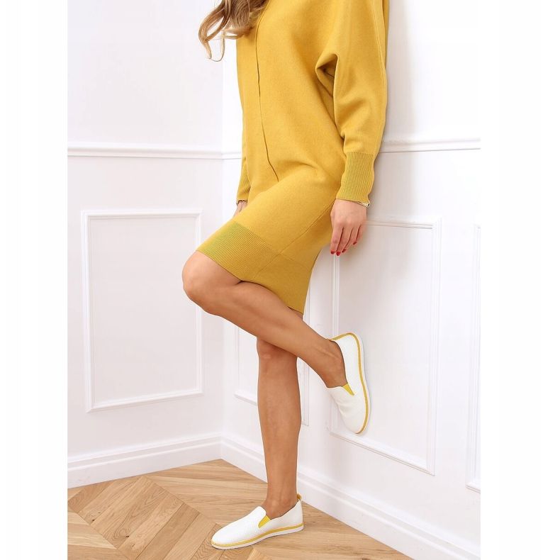 Slip-on fehér AA620 sárga cipők 1 Slip-on fehér AA620 sárga cipők 1