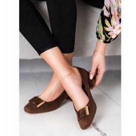 Szivattyú egy alacsony sarkú Sergio Leone barna 2