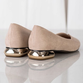 Szivattyúk arany sarokkal VINCEZA bézs 1