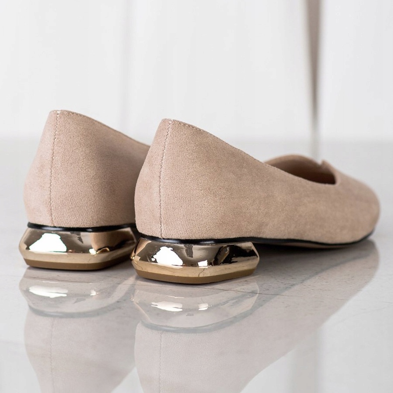 Szivattyúk arany sarokkal VINCEZA bézs 1