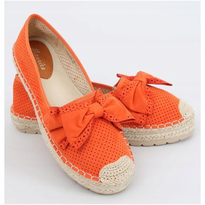 Narancssárga női espadrilles J131-22 Orange 2 Narancssárga női espadrilles J131-22 Orange 2