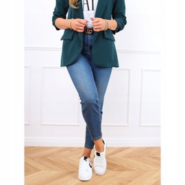 Fehér CC-40 WHITE / BLACK női cipők fekete 2