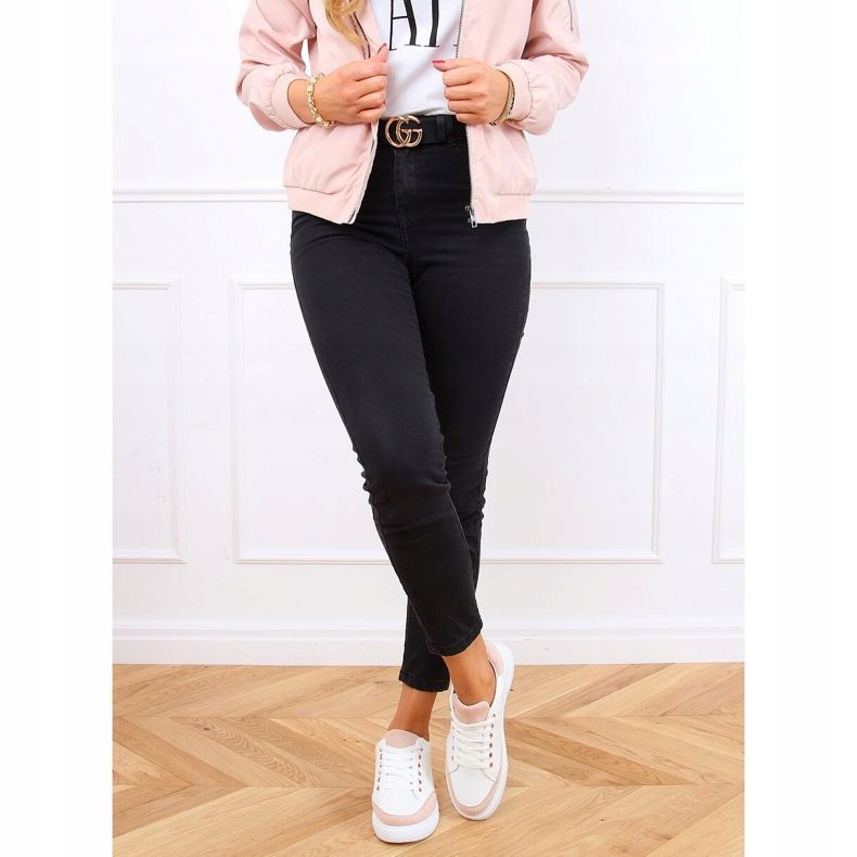 Fehér női cipők 6110 Pink 2