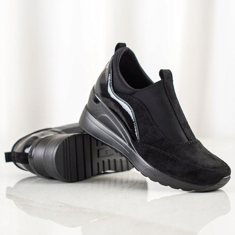 VINCEZA Slip On Shoes fekete 1