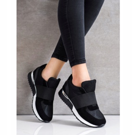 SHELOVET Stílusos csúszós cipők fekete 1