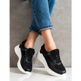 Weide Fekete cipők csillogással 1