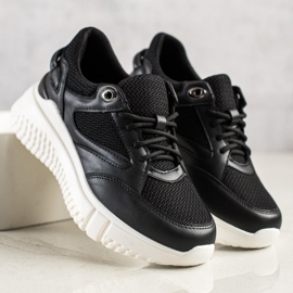 Weide Fekete cipők csillogással 2