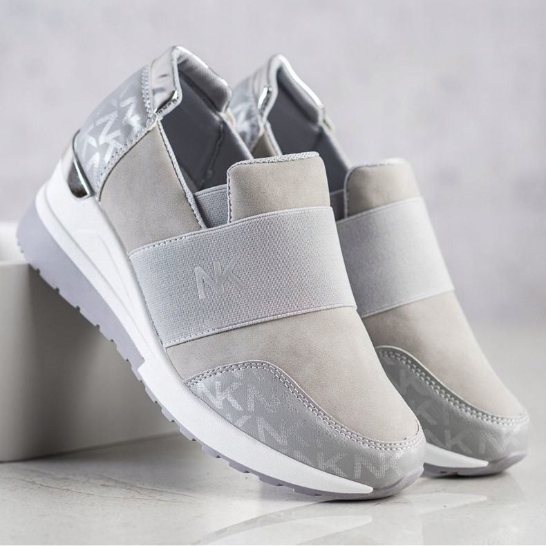 SHELOVET Csúszós szürke cipők 1