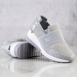 SHELOVET Csúszós szürke cipők 2