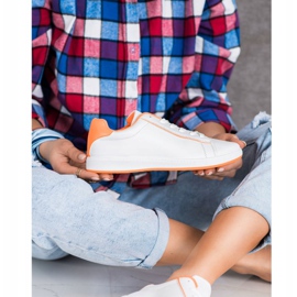 SHELOVET Alacsony cipők Eco bőrrel fehér 2