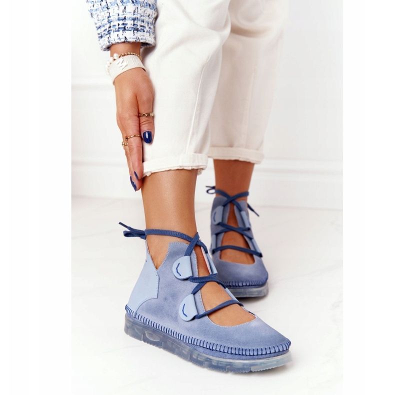 Női bőrcsizma Maciejka Blue 04457-06 kék sokszínű 1 Női bőrcsizma Maciejka Blue 04457-06 kék sokszínű 1