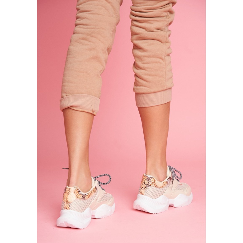 PS1 Női sportcipő Snakeskin Beige Giselle bézs barna aranysárga 3