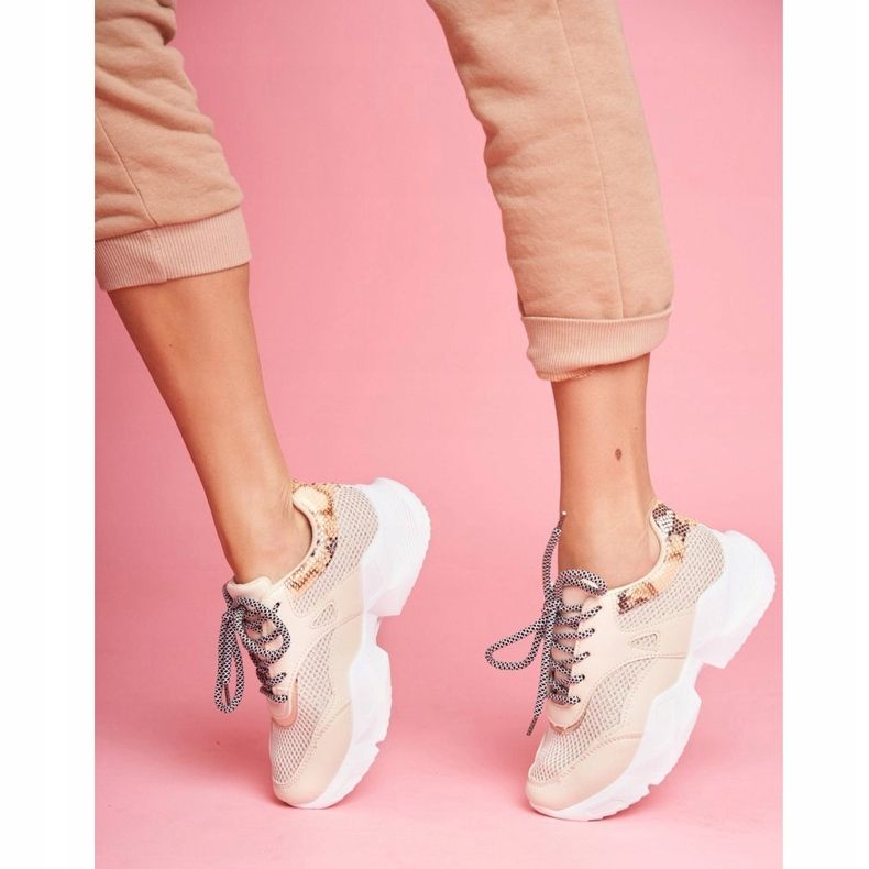 PS1 Női sportcipő Snakeskin Beige Giselle bézs barna aranysárga 1