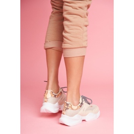 PS1 Női sportcipő Snakeskin Beige Giselle bézs barna aranysárga 2