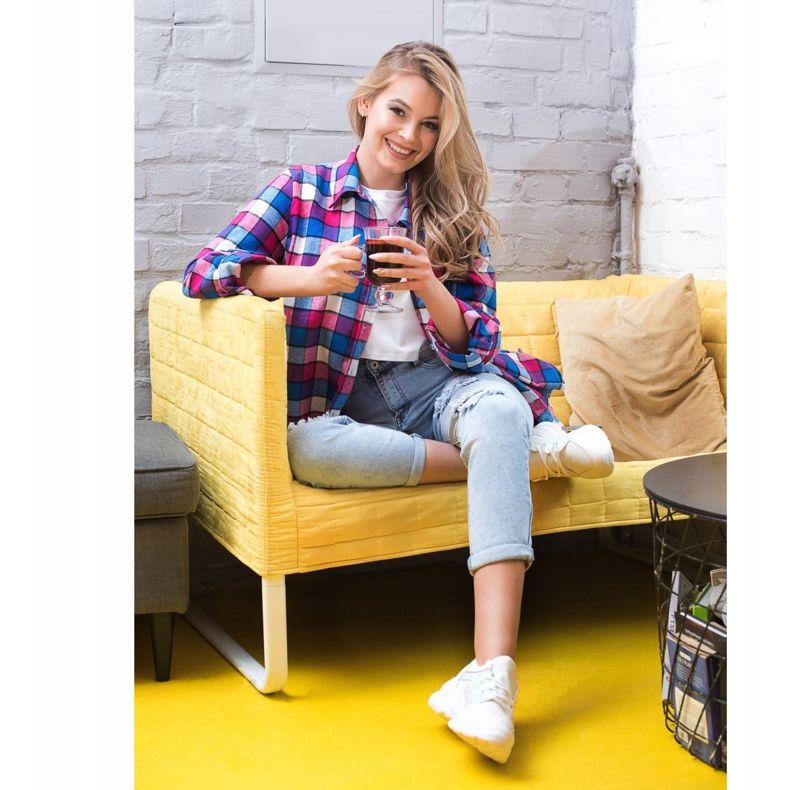 SHELOVET Fűzős cipők fehér 1