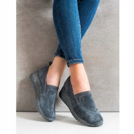 Filippo Brokát bőr cipő szürke 1