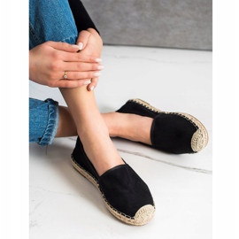 Kayla Könnyű áttört espadrillák fekete 2