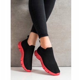 SHELOVET Divatos csúszós cipők fekete 1