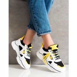 Weide Divat fűzős cipők fehér fekete sokszínű 2