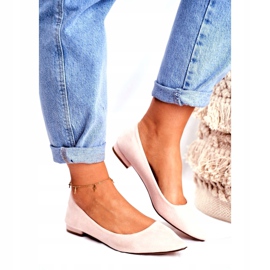 Evento Női balerinák Spitz Suede bézs Westley 1