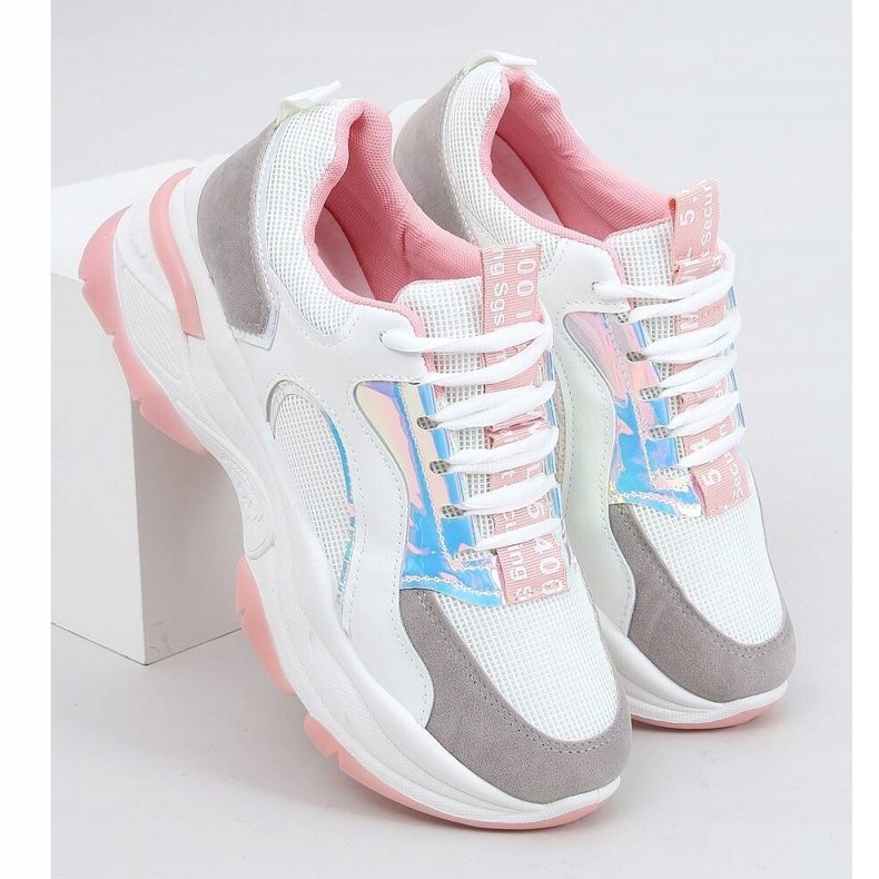 Fehér sportcipő R12YD518-11 Rózsaszín 1