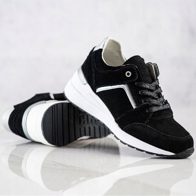 Filippo Fekete bőr sportcipő 2