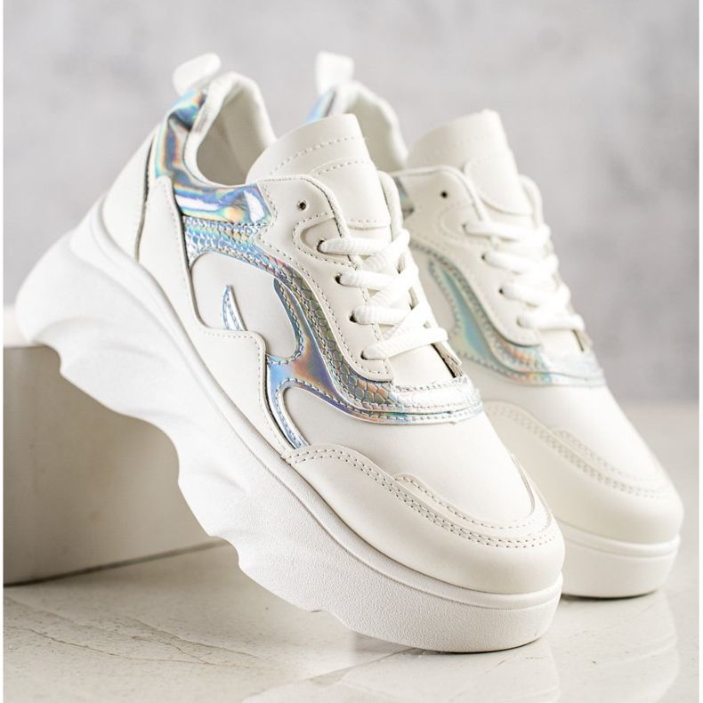 SHELOVET Divatos cipők fehér 1