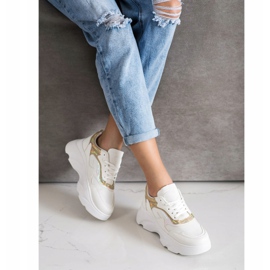 SHELOVET Divatos cipők fehér 2