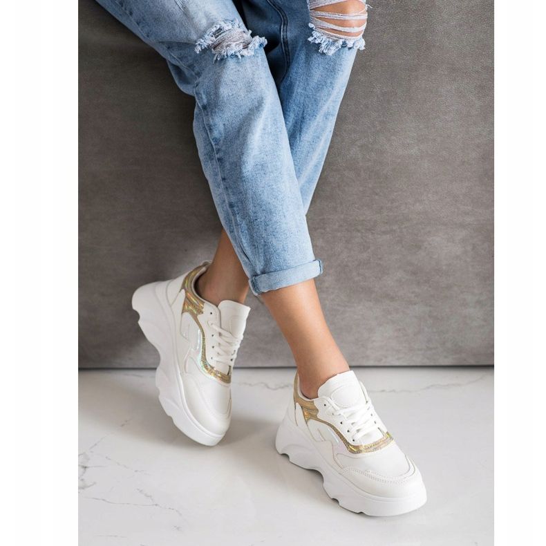 SHELOVET Divatos cipők fehér 2