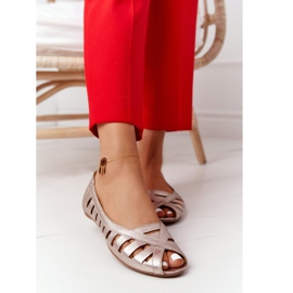 Bőr Maciejka Arany balerinák 04506-25 aranysárga 2 Bőr Maciejka Arany balerinák 04506-25 aranysárga 2