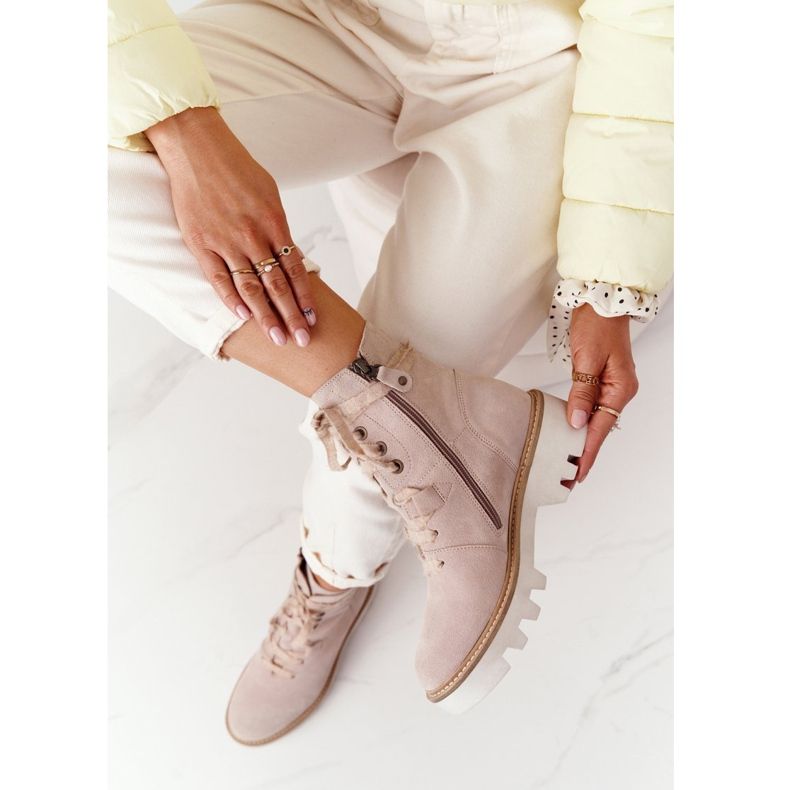 Velúr áttört csizma Maciejka bézs 05033-04 barna 1 Velúr áttört csizma Maciejka bézs 05033-04 barna 1