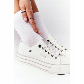 Női cipők a Big Star HH274052 fehér platformon 1