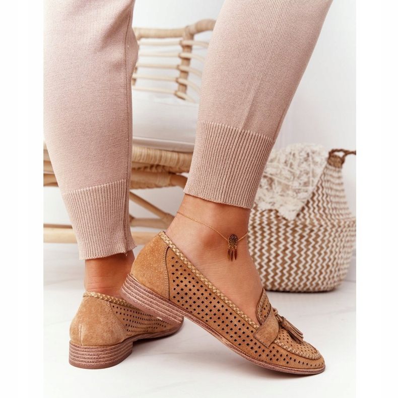 Áttört cipők Sergio Leone MK735 Camel barna sokszínű 1 Áttört cipők Sergio Leone MK735 Camel barna sokszínű 1