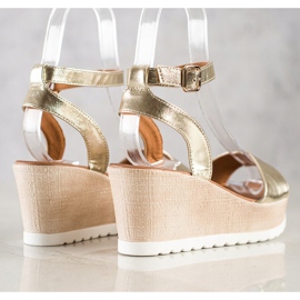 Seastar Klasszikus ék szandál aranysárga 1