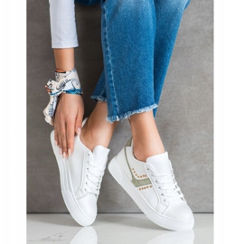 SHELOVET Alkalmi fehér sportcipő 1