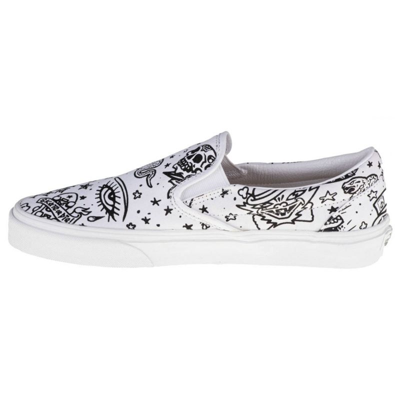 Vans Classic Slip-On U VN0A4BV31IU Cipő fehér fekete 1
