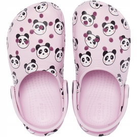 Crocs gyerekeknek Classic Panda Print Clog világos rózsaszín 206999 6GD 1