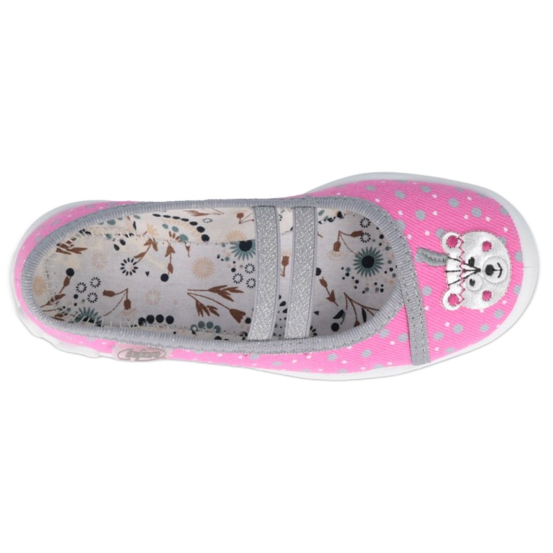 Balerina Befado gyermekcipő 116X284 rózsaszín ezüst szürke 2