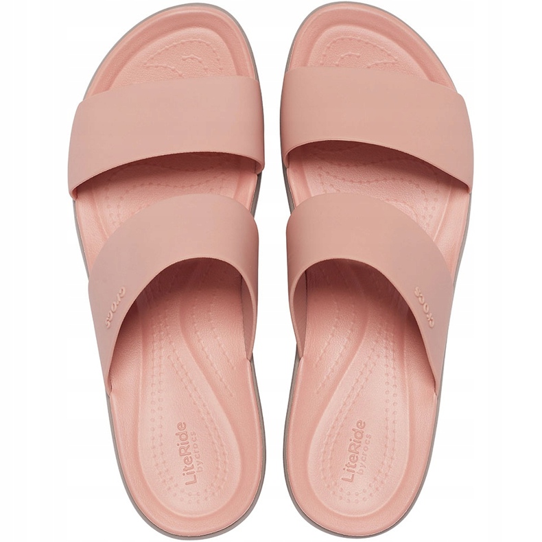Crocs Női Papucs Brooklyn Mid Wedge Pink-Beige 206219 6RL rózsaszín 1